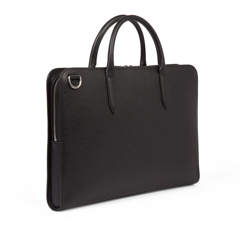 Ultra Slim Briefcase with Zip Front in Ludlow