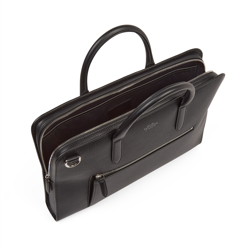 Ultra Slim Briefcase with Zip Front in Ludlow