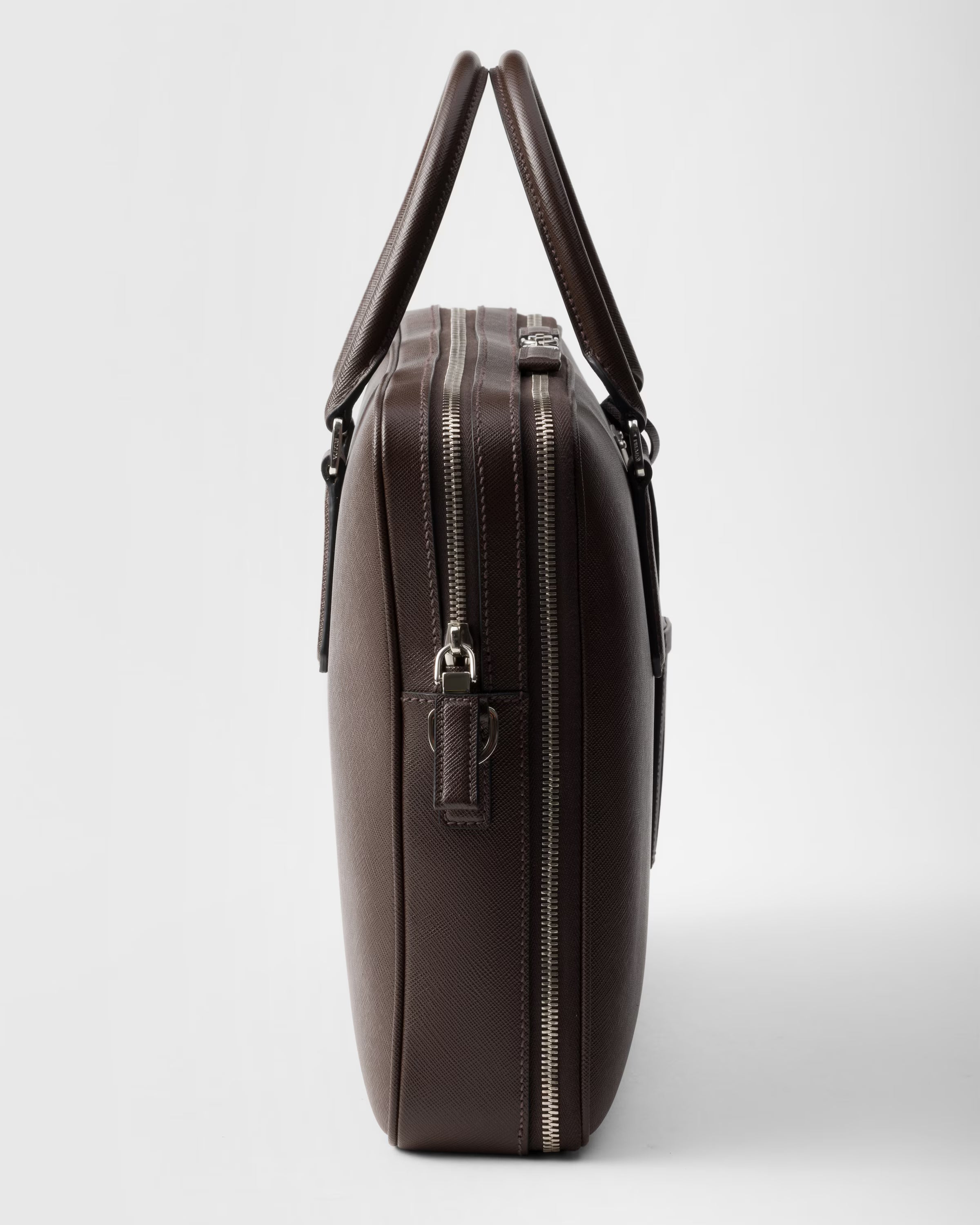 Saffiano leather briefcase