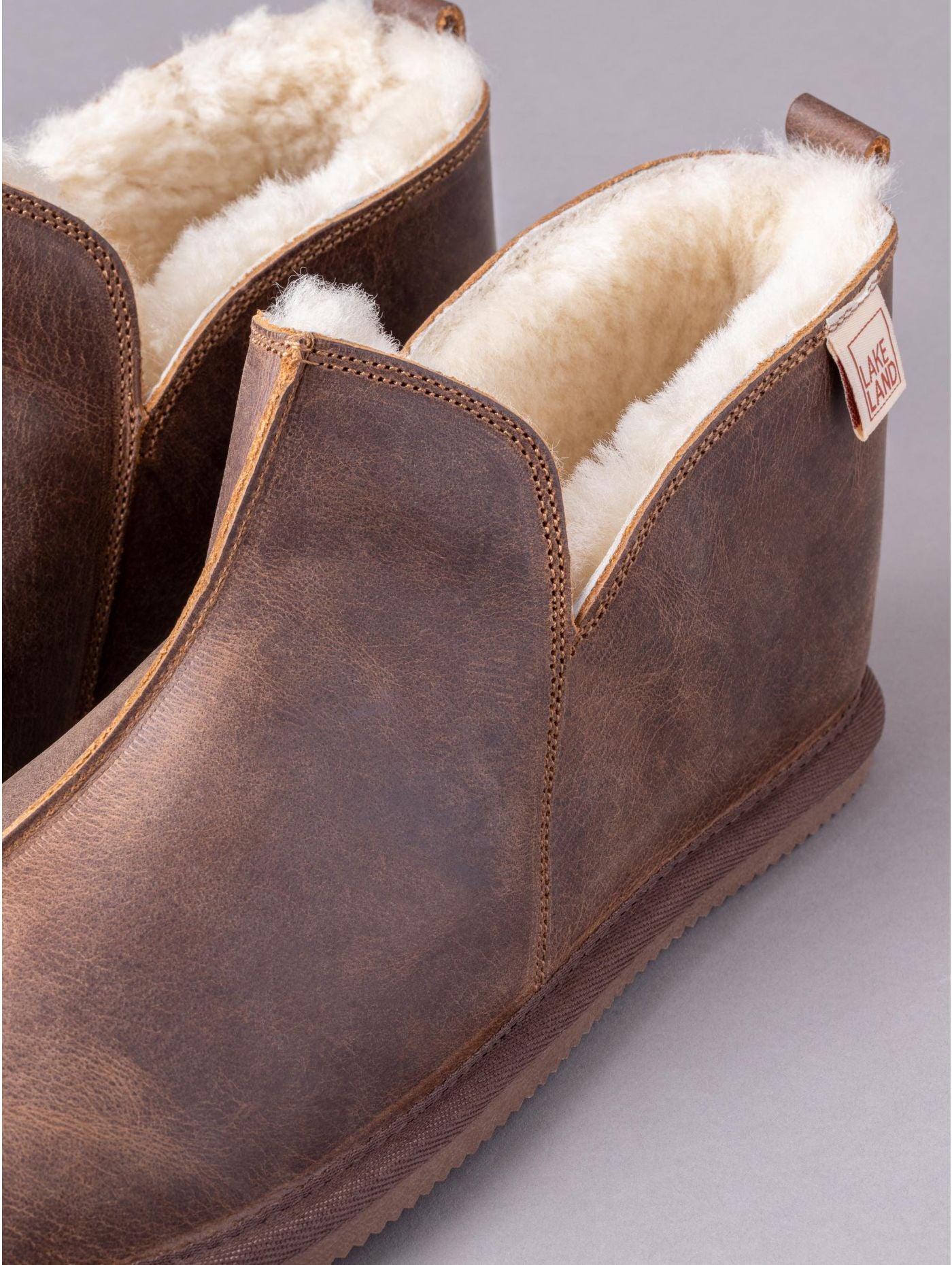 Leather Slipper Boot