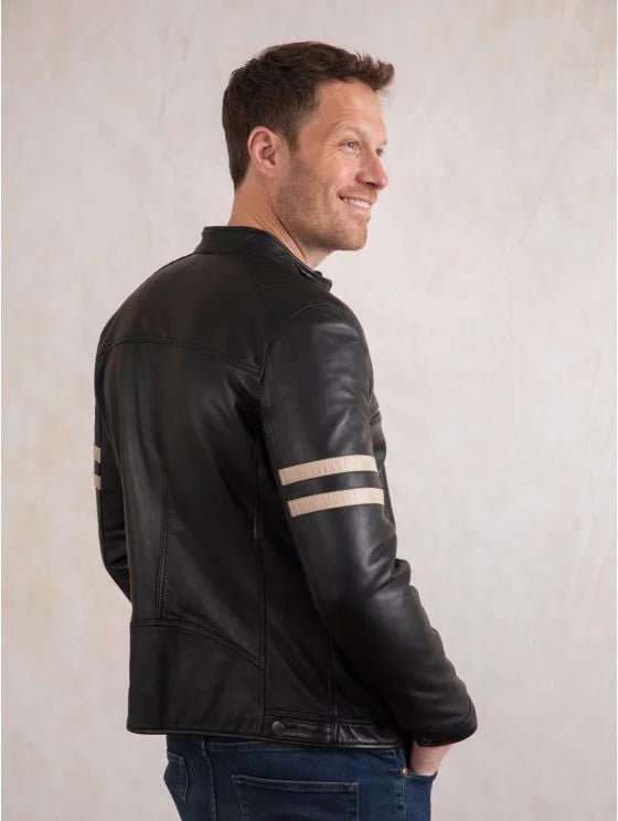 Charlie II Leather Racer Jacket